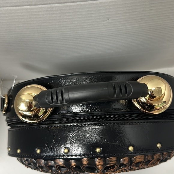 BLACK Real Working Clock Handbag NEW - Picture 6 of 12